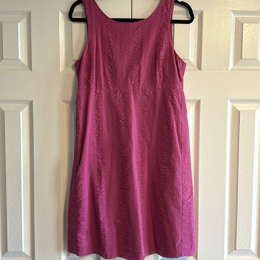 J.Crew Women’s Magenta Textured Tank Dress - Size 4